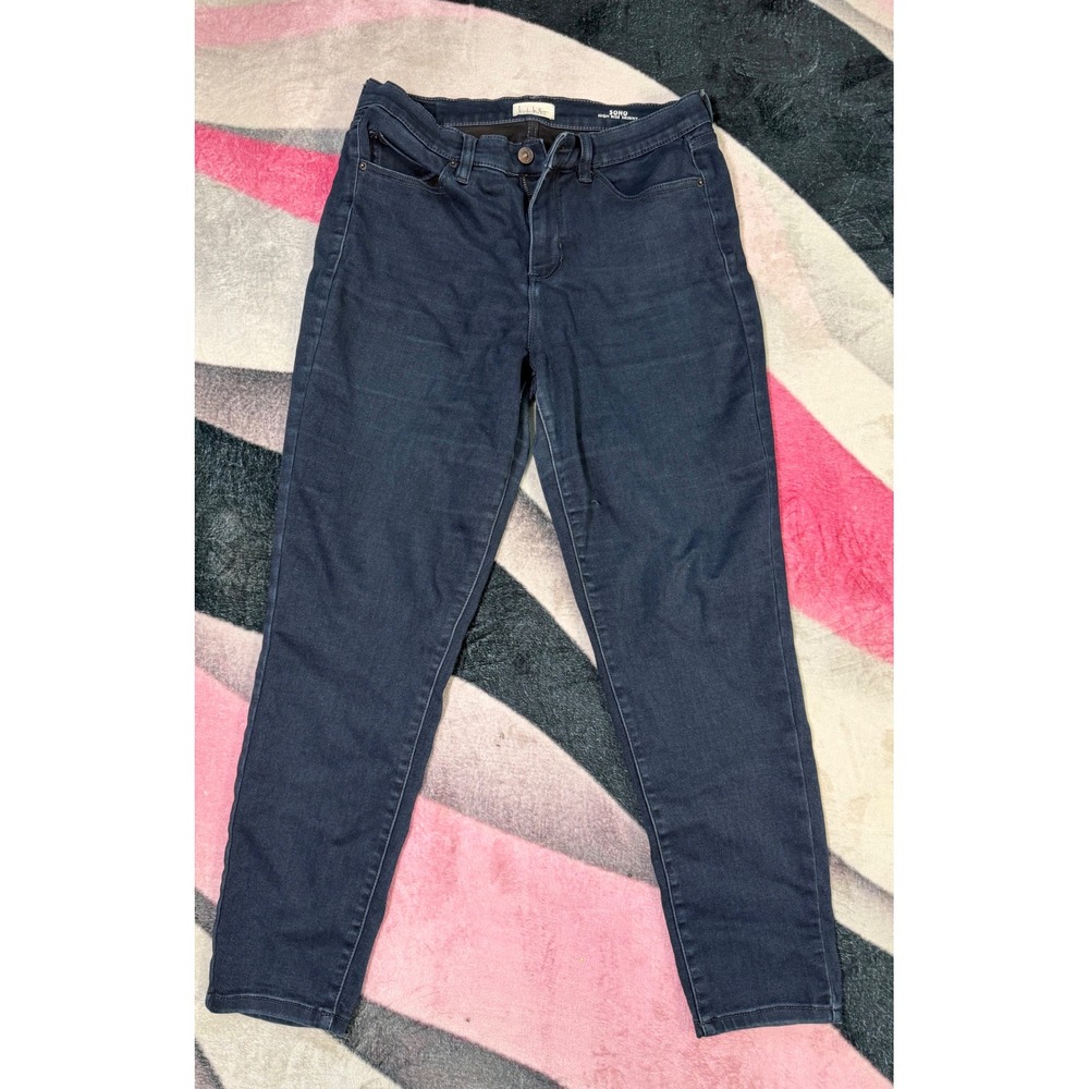 Nicole Miller New York Soho High Rise Skinny Jeans Dark Wash Blue Womens 12